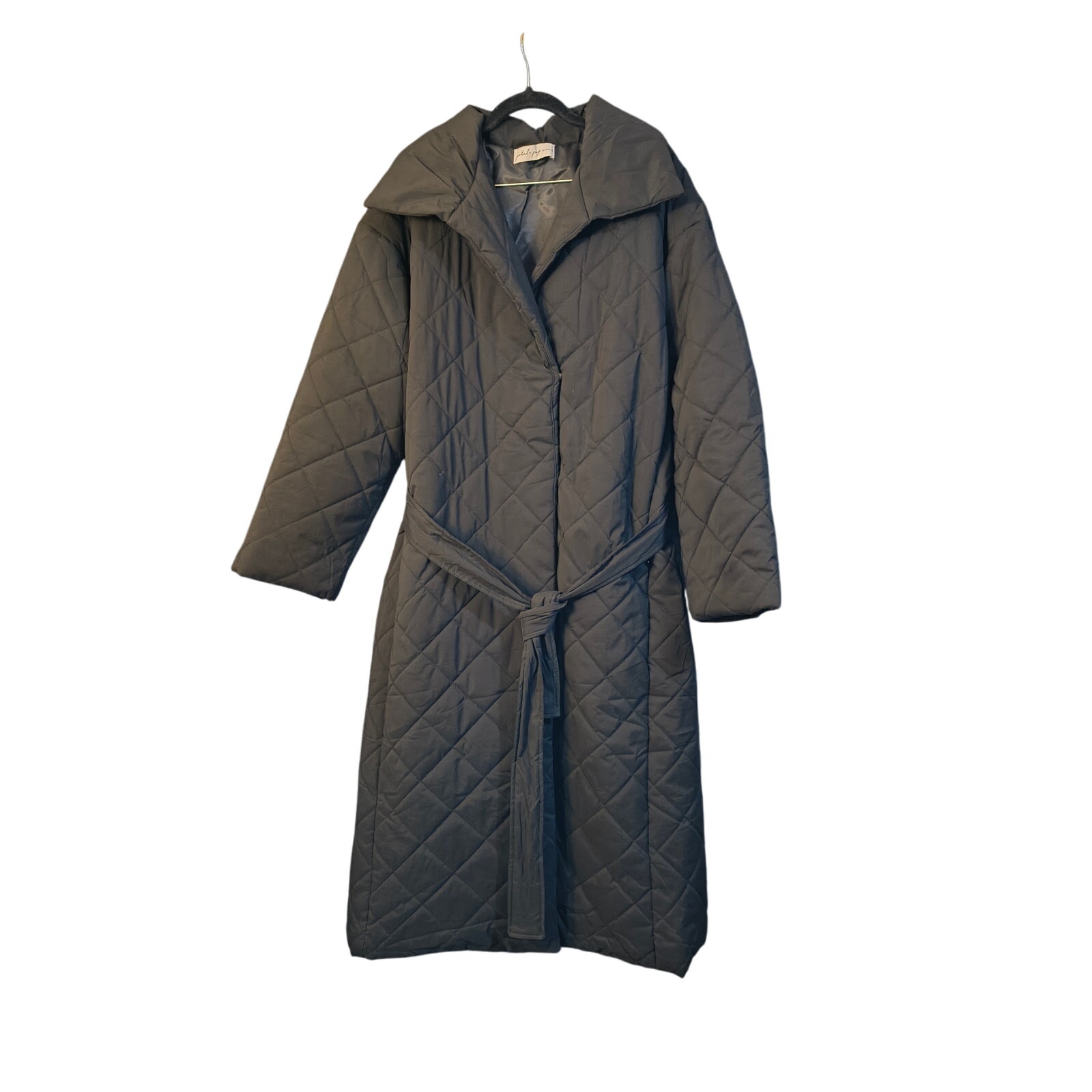 Kallie Quilted Tie Front Coat Petal And Pup Belted Puffer Trench Coat Xl